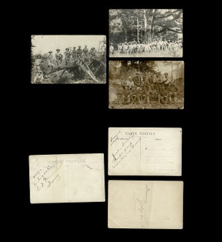 3 WWI RPPC Photographs of Canadian Forestry Corps in War-Torn France
