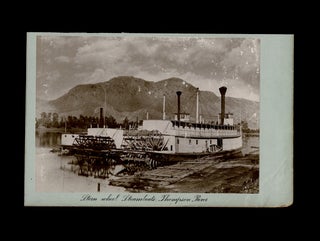 Item #4091 Circa 1900 Photograph of Sternwheelers on the Thompson River, British Columbia....