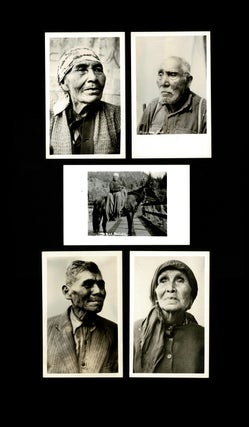 Item #4094 [Medicine Man] 5 Photographs of Shuswap Nation Indigenous Elders. Unknown Photographer