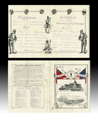 Item #4106 [Black Americana] 1899 Entertainment Programme in Aid of the Seamen's Orphanage w....