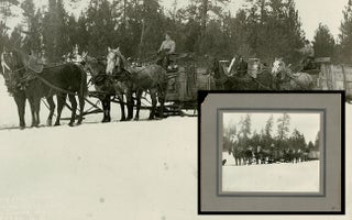 Item #4108 Photograph of Garrisions' Horse Freighting Teams Hauling Coal From United Empire Coal...