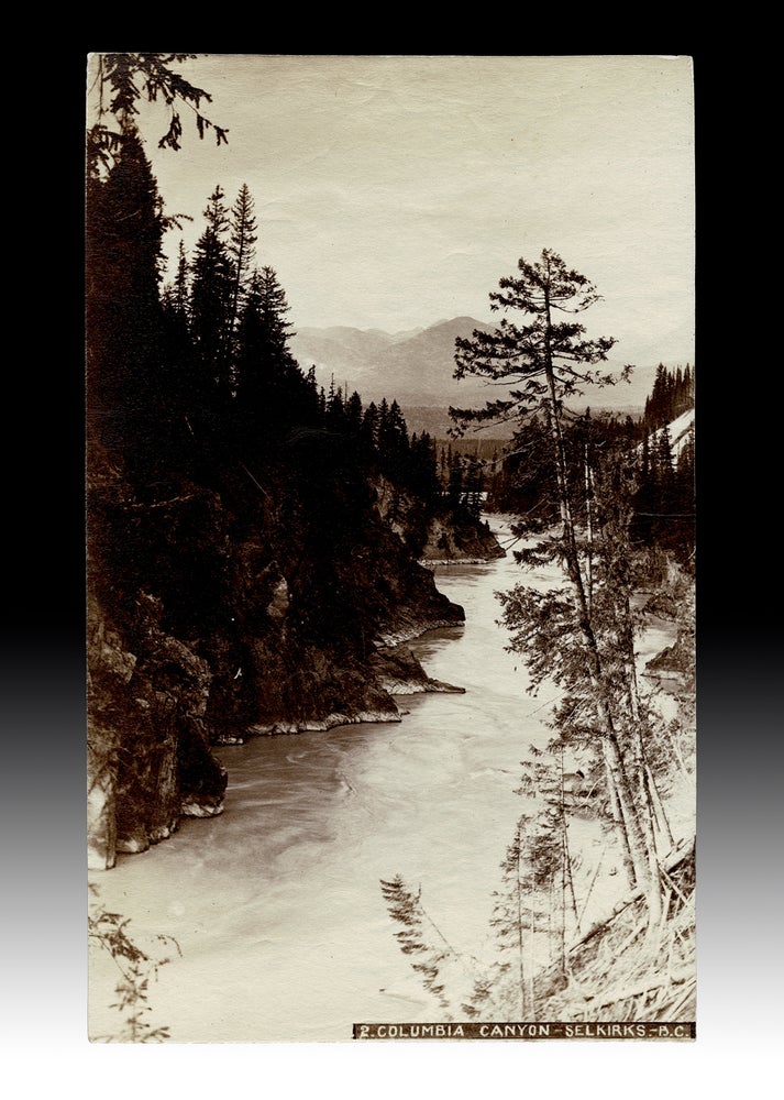 Item #4109 Circa 1890 Photograph of Columbia Canyon in the Selkirk Mountains of British Columbia. Cornelius SOULE.