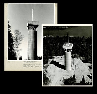 Item #4110 Aerial Photographs of Simon Fraser University Water Tower c. 1965. Don LeBlanc