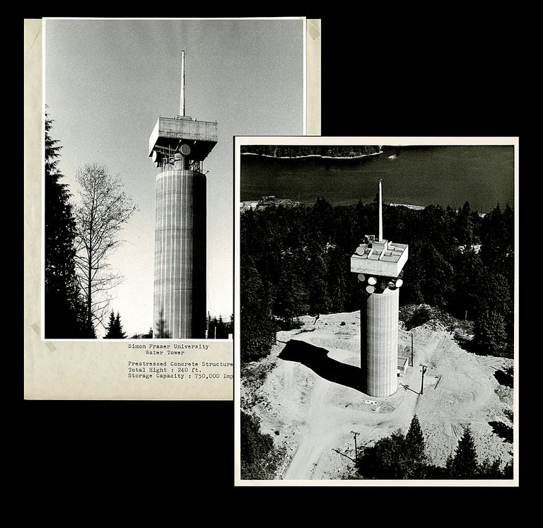 Item #4110 Aerial Photographs of Simon Fraser University Water Tower c. 1965. Don LeBlanc.