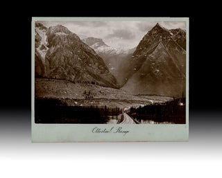 Item #4122 [Rockies] 19th Century Photograph of Steam Engine Passing Through the Precipitous...