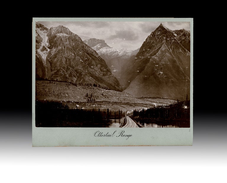 Item #4122 [Rockies] 19th Century Photograph of Steam Engine Passing Through the Precipitous Ottertail Range in British Columbia. Unknown Photographer, Wm. Notman?
