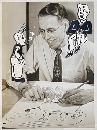 Item #4178 Original 1950's Cartoon Strip Archive of "Bobby of the Comics" w. Photos, ARCs &...