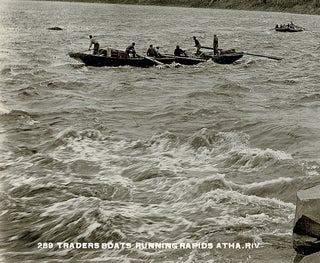 Item #4212 [Prairies, Arctic] Traders Boats Running Rapids Athabasca River. Charles Wesley Ernest...