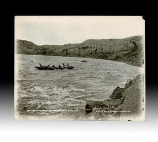 [Prairies, Arctic] Traders Boats Running Rapids Athabasca River