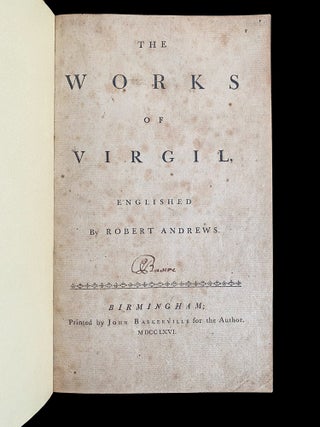 [Baskerville] [Aeneid] The Works of Virgil, Englished by Robert Andrews