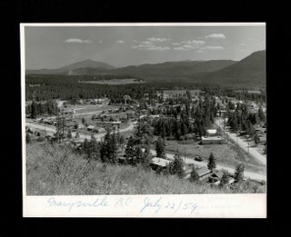 Item #4456 [Kootenay] 1959 Bird's-Eye-View of Marysville, B.C. Charles WORMINGTON