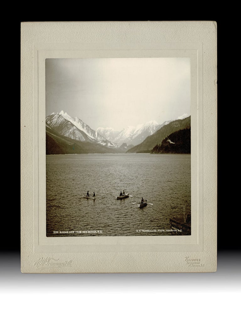Item #4457 [Kootenay] Platinum Photograph of Slocan Lake from New Denver, BC. R. H TRUEMAN, Photographer.
