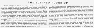 [Prairies] The Last of the Buffalo : Comprising a History of the Buffalo Herd at the Flathead Reservation and an Account of the Last Great Buffalo Roundup