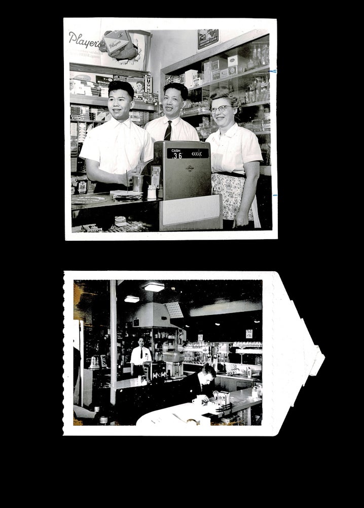 Item #4509 [Kootenay] Photos of Chinese Canadian Merchants Working at the Marlane Grill, Castlegar, BC. Unknown Photographer, Cameron Mah, Subject.