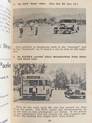 [Automobiliana] Honolulu Official Traffic Code for 1934