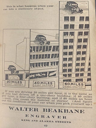 [Automobiliana] Honolulu Official Traffic Code for 1934
