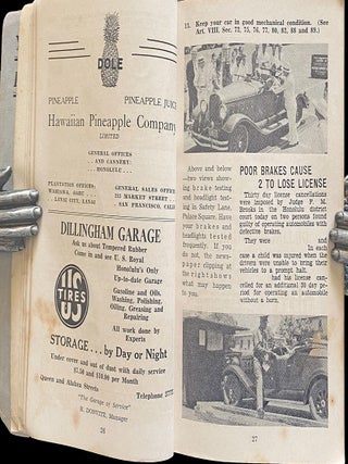[Automobiliana] Honolulu Official Traffic Code for 1934