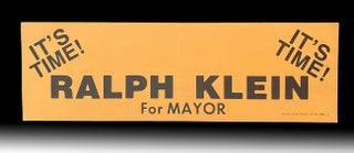 Item #4578 [Alberta Politics] "King Ralph" Klein - Inaugural 1980 Calgary Mayoral Election Run...