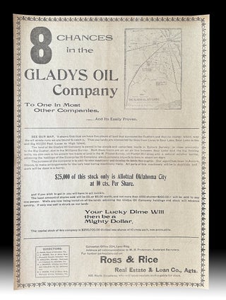 Item #4590 [Spindletop] [Petroliana] 1901 Texas Oil Company "Lucky Dime" Promotional Map and...