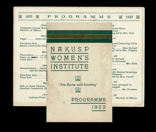 Item #4596 [Kootenay] Nakusp Women's Institute Programme for 1922. Nakusp Women's Institiute