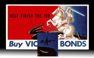 Item #4608 [WW I] "Help Finish the Job - Buy Victory Bonds" Ink Blotter w. Saint George Slaying...