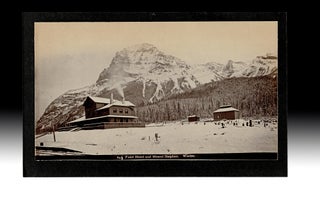 Item #4629 [Rockies, CPR] 1880s Boorne and May Photograph 645. Field Hotel & Mount Stephen....