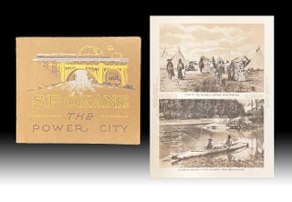 Item #4640 [View Book] Spokane : The Power City w. Bird's-Eye View. Curt Teich, Art Gravure Co.,...