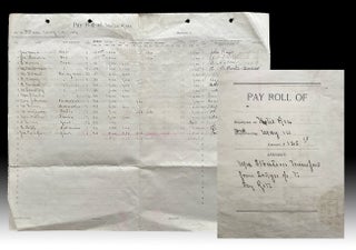 Item #4669 [Kootenay] 1899 Payroll Sheet of the Hotel Reco in Sandon, British Columbia. Hotel...