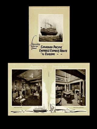 Item #4745 1923 Steamship Interior Views - Canadian Pacific Empress Express Route to Europe....