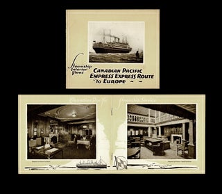 Item #4745 1923 Steamship Interior Views - Canadian Pacific Empress Express Route to Europe....