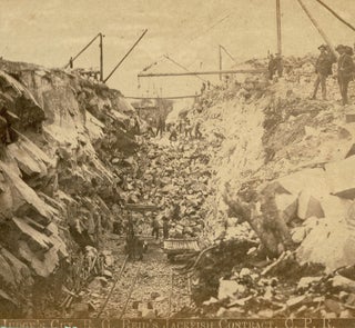 Item #4786 [Railway] Photos Documenting 1884 Rock Cuts on CPR's Lake Superior Jackfish Contract....