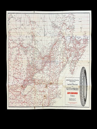 [Gutta Percha Tires] 1929 Road Map of Eastern Canada & Northern States
