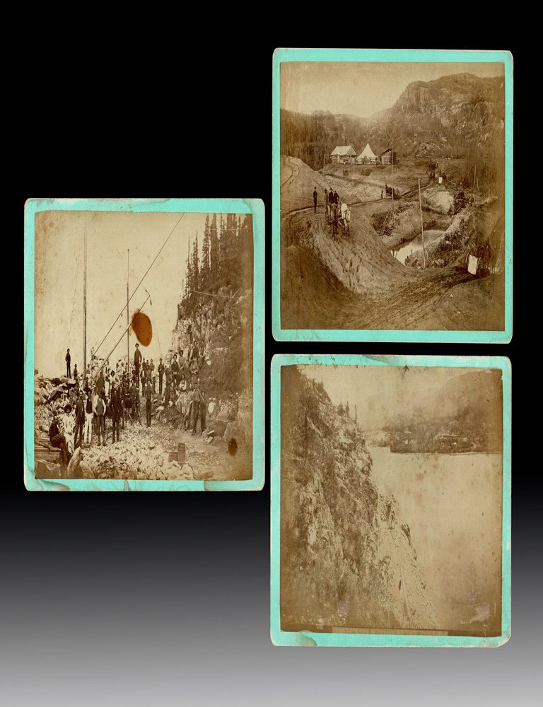 Item #4806 [Railway] Photos Documenting 1884 Construction on CPR's Lake Superior Jackfish Contract. HENRY, Norman, Photographers.