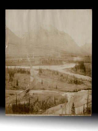 [Rockies] 1895 Bird's-Eye View of Canmore & Bow Valley from Cochrane Coal Mine