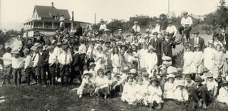 Item #4859 [Kootenay] Circa 1920s Group Photo of School Trip w. Nelson Kilties Band Playing....