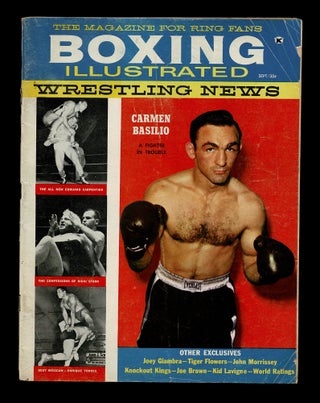 Item #4883 Boxing Illustrated Wrestling News - Sept. 1959 w. Carmen Basilio Cover. Eddie BORDEN,...