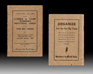 Item #4884 [Wobblies] Constitution and Laws of the Lumber & Camp Worker's Industrial Union of the...