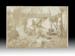 Item #4917 Fraser River Indian Camp Photo - c. 1890s. Unknown Photographer