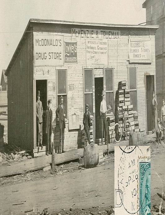 Item #4965 [New Brunswick] Photo of Rebuilding after Great Fire July 11th, 1910 in Campbellton. Unknown Photographer.