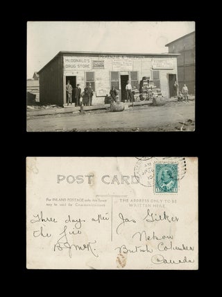 [New Brunswick] Photo of Rebuilding after Great Fire July 11th, 1910 in Campbellton