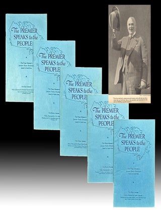 Item #5220 The Premier Speaks to the People. The Prime Minister's January Radio Broadcasts Issued...