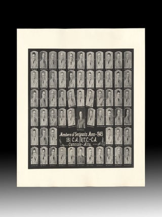 Prairies] 1943 Photomontage of Sergeant's Mess in Camrose. Longbell's Studio.
