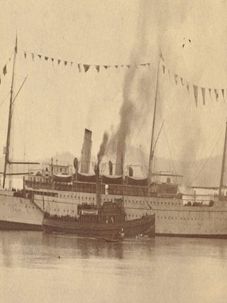 Maynard 1891 Photo of CPR Steamship 'Empress of. Richard MAYNARD.