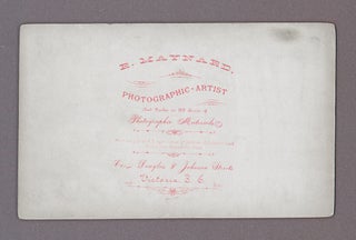 Maynard 1891 Photo of CPR Steamship 'Empress of India' Maiden Voyage in Victoria Harbor