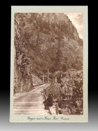 Item #5321 (CPR) 1886 Photo of Wagon Road Along the Fraser River Near Yale & Railway Crossing....