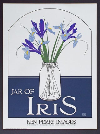 Item #5330 Jar of Iris (Serigraph Print). Ken Perry