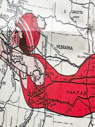Swimsuit Map] Oregon Map w. Large Jantzen Diving. Jantzen Knitting Mills /, logo.