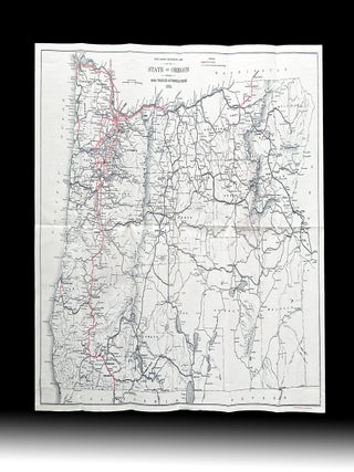 [Swimsuit Map] Oregon Map w. Large Jantzen Diving Girl Logo
