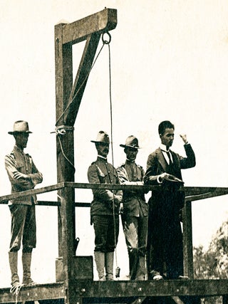 Photos of Filipino Revolutionary Being Hanged by Soldiers