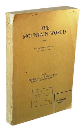 Item #673 The Mountain World 1966/67 (Mountaineering, Proof Copy). Malcolm Barnes